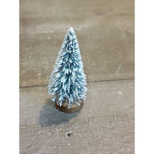Village accessory Xmas mini frosted pine tree decor